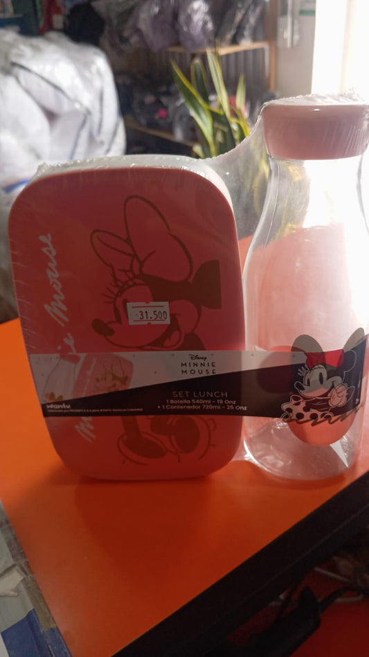 SET TREVE MINNIE BOTELLA + CONTENEDOR BC-K-1296M1