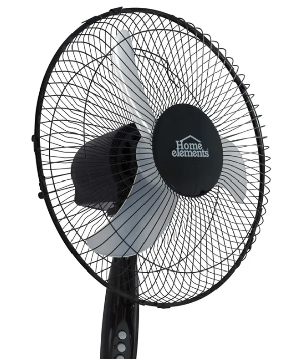 VENTILADOR PEDESTAL NEGRO 16P CJAX1 HECRSF-16BIN