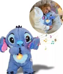 JUGUETES PELUCHE STITCH RESPIRA AZUL