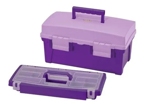 CAJA ORGANIZADORA VANITY 16" RIMAX MORADA