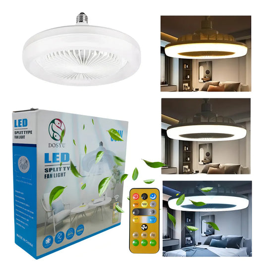 VENTILADOR DE TECHO+LAMPARA 3 NIVELES