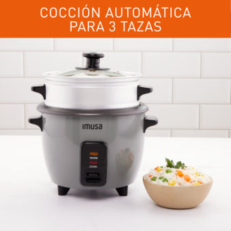 OLLA ARROCERA IMUSA 3 TAZAS GRIS 1 L