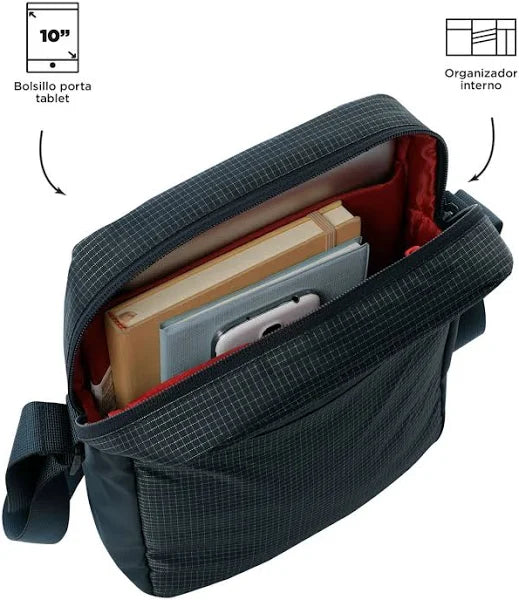BOLSO HOMBRE PORTA TABLRTA 10" DUAL S AZUL MA02DUL002-24200-Z9G (TOTTO)