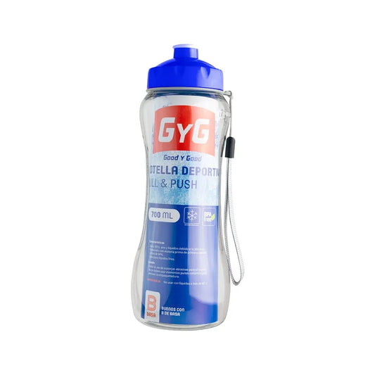 BOTELLA DEPORTIVA PUSH 700ML GYG