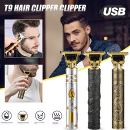 MAQUINA DE PELUQUERIA Y PATILLERA VINTAGE T9 PROFESSION