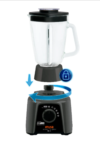 LICUADORA IMUSA POWERMIX GLASS 5 V <LICUADORA NEGRA>