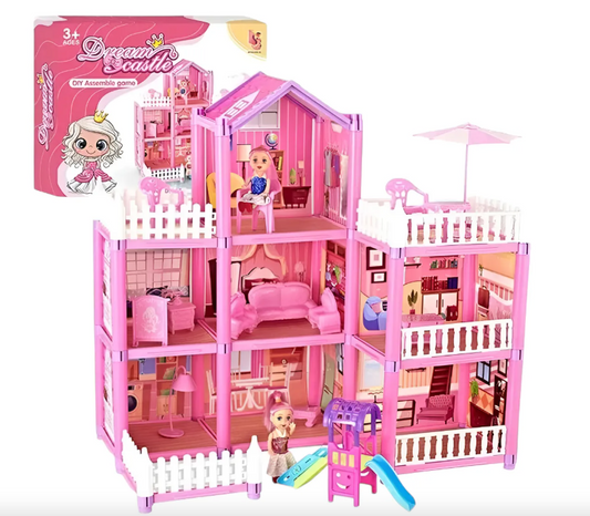 CASA DE MUÑECAS GRANDE 162 PIEZAS