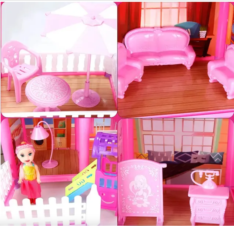 CASA DE MUÑECAS GRANDE 162 PIEZAS