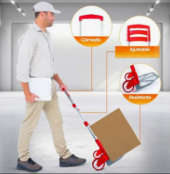 CARRETILLA ZORRA CARRO PLAGABLE MULTIFUNCIONES 80KL+PULPO