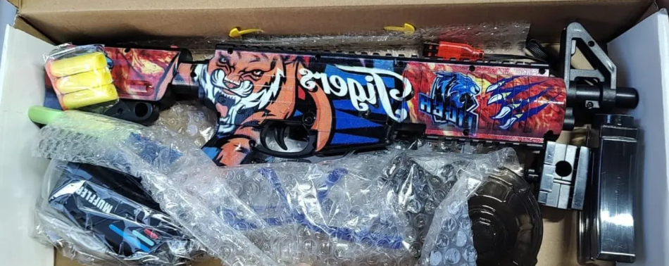 JUGUETES PISTOLA M4 HIDROGEL 67CM