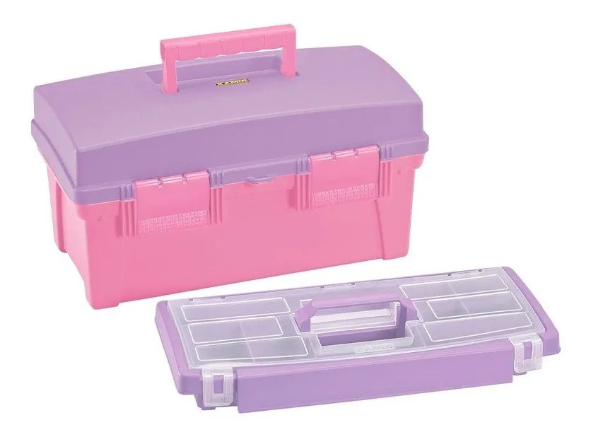 CAJA ORGANIZADORA VANITY 16" RIMAX LILA