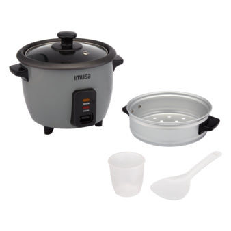 OLLA ARROCERA IMUSA 3 TAZAS GRIS 1 L