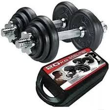 KIT DE PESAS DE 20KL NEGRAS